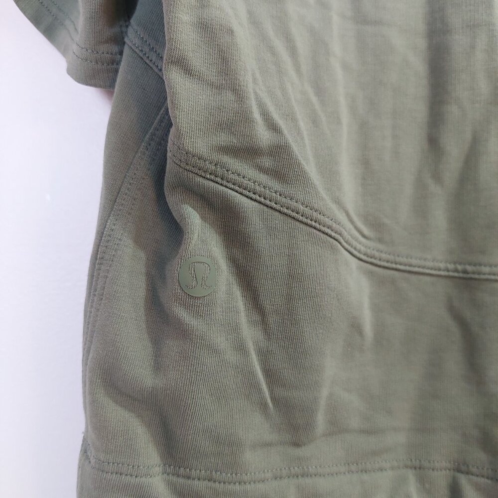 Lululemon Women's Size 6 LA Side Cinch T-Shirt, Green Twill - Picture 5 of 7